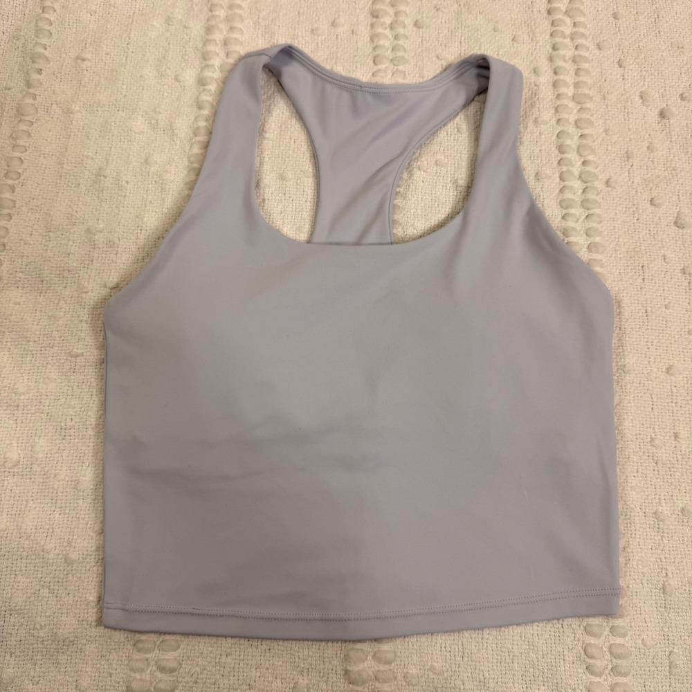Vitality Ascend Racerback Sports Bra Tank Light Blue Small Recycled Polyester